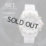 AWI　時計　ゴールド×ホワイト　セラミック　1065CHC ゴールド