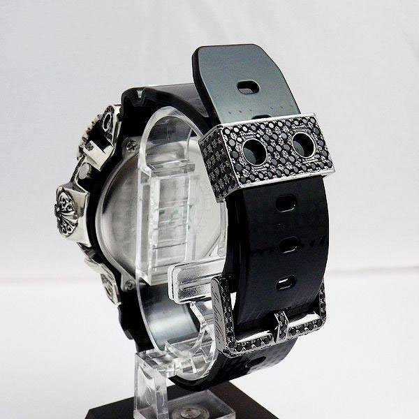 画像3: G-Shock Custom by G-BALLER | DW6900 Cross&Skull Black Diamond