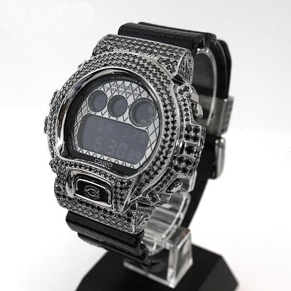 画像3: G-Shock Custom by G-BALLER | DW6900DS Limited Model Black Coating Diamond