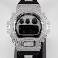 画像2: G-Shock Custom by G-BALLER | DW6900 Rhodium Coating Center Bracelet Diamond (2)
