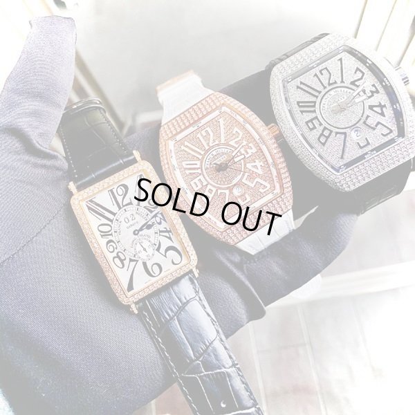 画像11: K18 YG フランクミュラー ロングアイランド 1200S6 GG パヴェダイヤ/FranckMuller