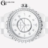 シャネル J12 8Pダイヤ ベゼルダイヤモンド 33mm H3110 レディース  セラミック 白 新品