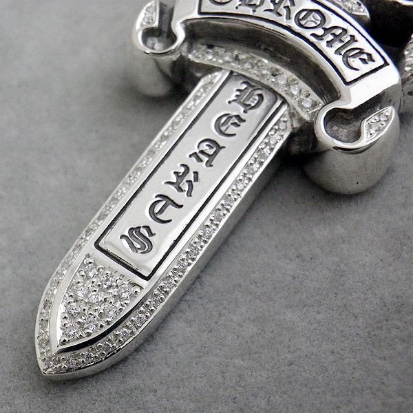 画像4: ラージダガーペンダント パヴェダイヤ インボイス付き