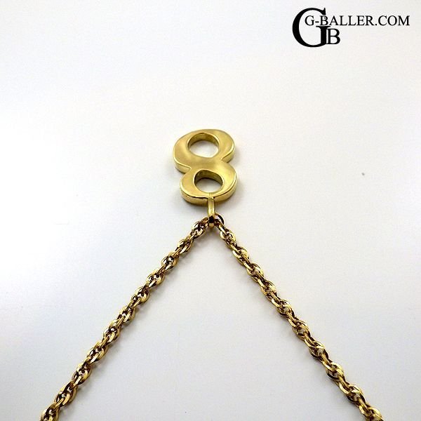 画像6: ナンバー K18 ネックレス 8 ペンダント トップ