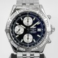 画像3: Breitling Crosswind Chronograph Bezel Diamond Stainless Pilotstrap Black Silver Dial