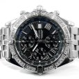 画像3: Breitling Crosswind Chronograph Bezel Diamond Stainless Pilotstrap Black Roman Dial Full Set