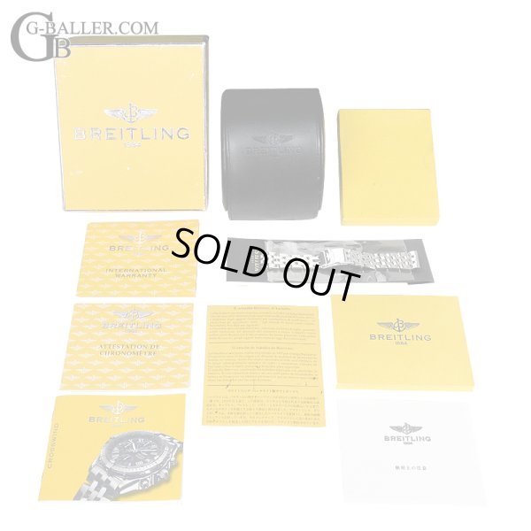 画像8: 【付属完備 / 純正ステンレスベルト付】BREITLING ブライトリング クロスウィンド ベゼルダイヤモンド 黒 新品ラバーベルト ブラック ローマン インデックス | 241204