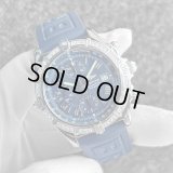 【純正BOX / 取扱説明書付】BREITLING ブライトリング クロスウィンド ベゼルダイヤ ネイビー ローマンダイヤル ラバーストラップ A13355 / 23617
