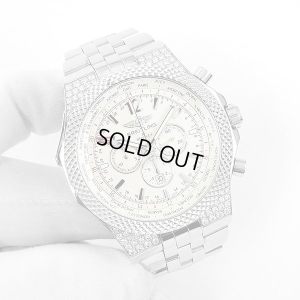 画像3: Breitling Bentley GMT A47362 Diamond Stainless Strap Included