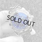 【純正BOX】ブライトリング クロノマット44 ブラックアイブルー ベゼルダイヤモンド AB0110 44mm / 231017