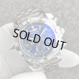 【国内正規 / 付属完備】ブライトリング クロノマット44 ブラックアイブルー ベゼルダイヤモンド AB0110 44mm / 23328