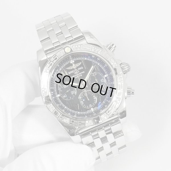 画像4: Breitling Chronomat 44 Roman Edition Japan Limited Bezel Diamond Stainless Bracelet