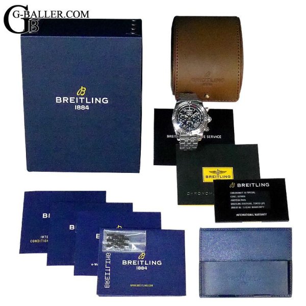画像7: 【日本限定500本 / 国内正規保証付き / 付属完備】ブライトリング クロノマット44 スペシャル JSP 日本限定モデル AB0115 黒文字盤  /23218