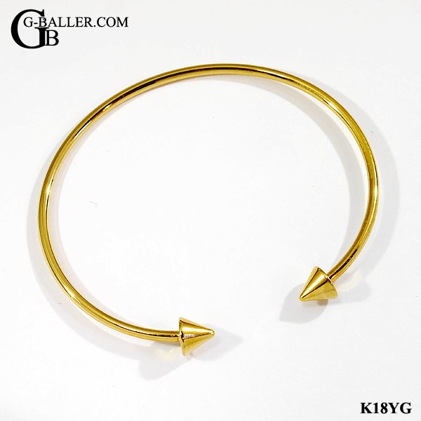 矢印バングル K18YG メンズ レディース