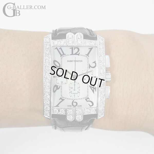 ハリーウィンストン 時計 メンズ アヴェニュー クロノ ダイヤモンド