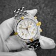 画像5: BREITLING ブライトリング クロノマット ビコロ B13050.1 アフターダイヤ パヴェダイヤモンド加工