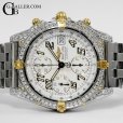 画像1: BREITLING ブライトリング クロノマット ビコロ B13050.1 アフターダイヤ パヴェダイヤモンド加工 (1)