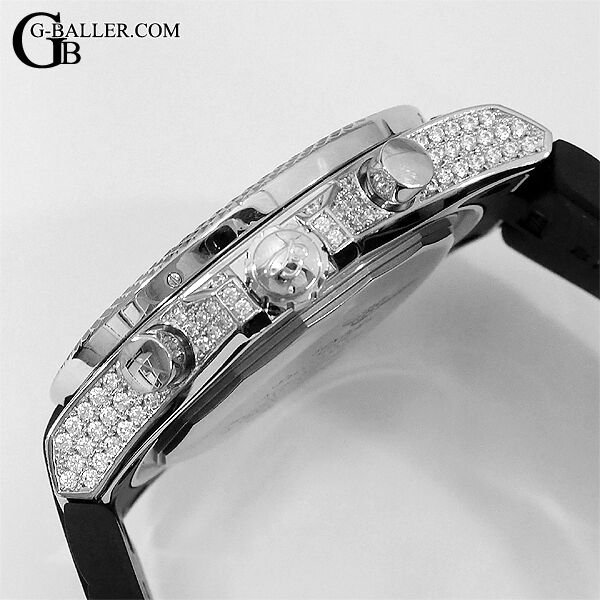 ケースサイドも全面ダイヤカスタム