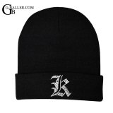 スワロニット帽  イニシャルオーダー K スワロキャップ