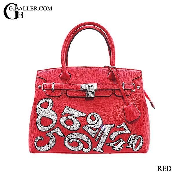 ナンバーデコバッグ RED/レッド
