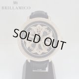 【即納】 BRILLAMICO/ブリラミコ　スワロ時計　ゴールドxブラック
