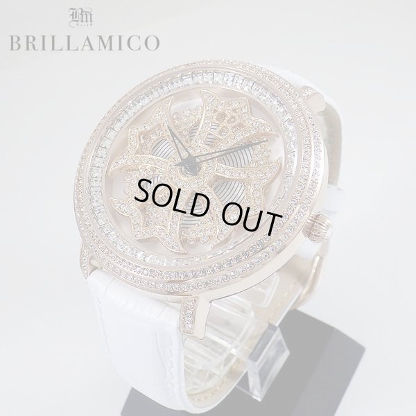 画像6: 【即納】BRILLAMICO/ブリラミコ　スワロ時計　ゴールドxホワイト
