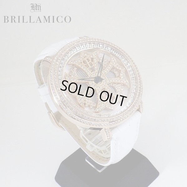 画像4: 【即納】BRILLAMICO/ブリラミコ　スワロ時計　ゴールドxホワイト