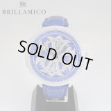 【即納】BRILLAMICO/ブリラミコ　スワロ時計　シルバー x ブルー