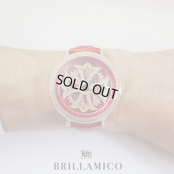 画像3: 【即納】BRILLAMICO/ブリラミコ　スワロ時計　ゴールド x レッド