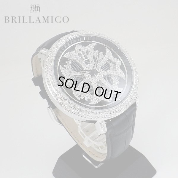 画像4: 【即納】BRILLAMICO/ブリラミコ　スワロ時計　シルバーxブラック