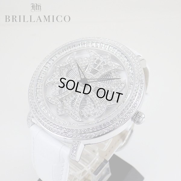 画像6: 【即納】BRILLAMICO/ブリラミコ　スワロ時計　シルバーxホワイト