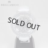 【即納】BRILLAMICO/ブリラミコ　スワロ時計　シルバーxホワイト