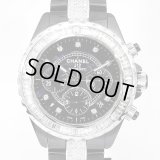 Chanel J12 Chronograph 41mm Baguette Diamond 9P/DIA Dial Black Ceramic AT