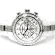 画像2: Chanel J12 Chronograph 41mm Baguette Diamond 9P/DIA Dial White Ceramic AT (2)