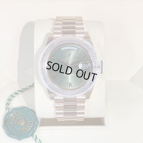 画像10: Rolex Daydate 40 Olive green 228235 "New 2021" Dial Everose Gold President Bracelet