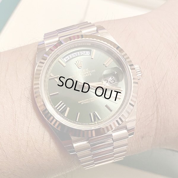 画像9: Rolex Daydate 40 Olive green 228235 "New 2021" Dial Everose Gold President Bracelet