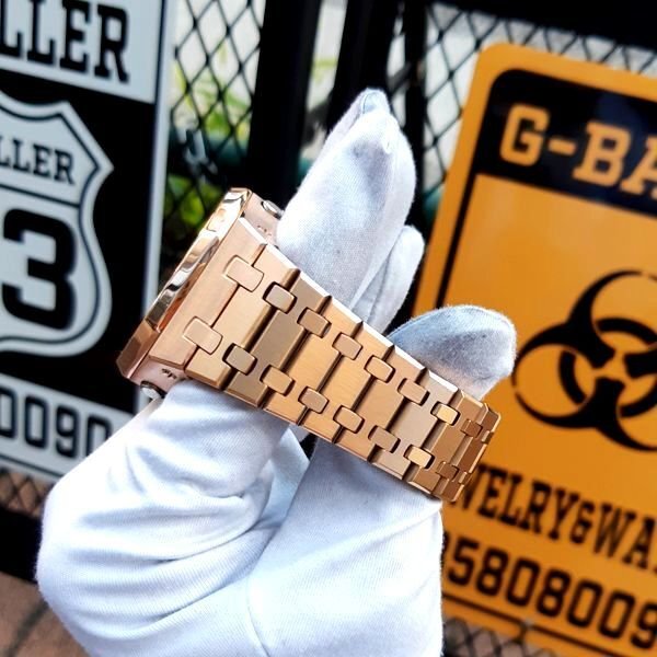 画像9: G-SHOCKカスタム カシオーク フルメタル ローズゴールド GA2100カスタム