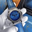 画像1: Hublot Classic Fusion Chronograph Berluti Scritto Ocean Blue 521.NX.050B.VR.BER18 Limited to 250 pieces worldwide (1)