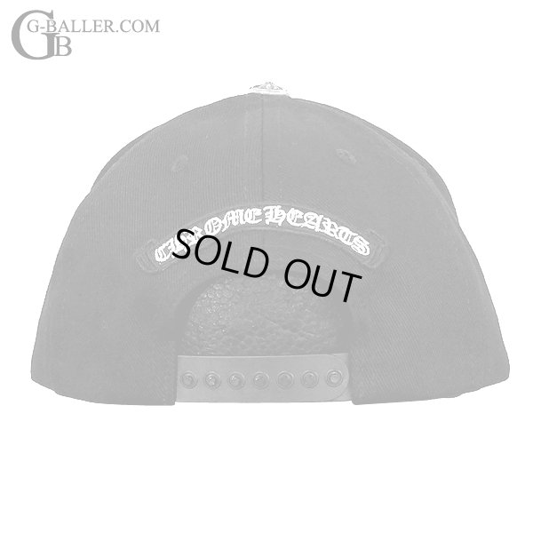 画像4: 新品  CHROME HEARTS クロムハーツ ホースシュークロス CHプラス 刺繍 黒 ベースボールキャップ