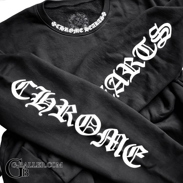 画像2: 【新品 / XL / レシート付属】2025 CHROME HEARTS クロムハーツ SWTSHRT PLVR スウェット ネックロゴプリント スウェットトレーナー 黒 ブラック