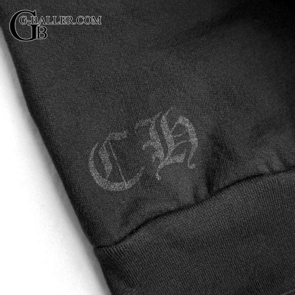 画像4: 【新品 / XL / レシート付属】2025 CHROME HEARTS クロムハーツ SWTSHRT PLVR スウェット ネックロゴプリント スウェットトレーナー 黒 ブラック