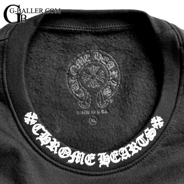 画像6: 【新品 / XL / レシート付属】2025 CHROME HEARTS クロムハーツ SWTSHRT PLVR スウェット ネックロゴプリント スウェットトレーナー 黒 ブラック