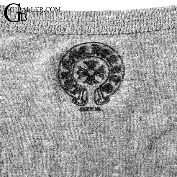 画像3: 【希少XLサイズ】CHROME HEARTS クロムハーツ ヘンリーネック 7分袖 カットソー Tシャツ XL ダークグレー | 240914