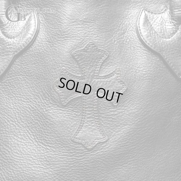画像4: 【現行 / 美品】CHROME HEARTS クロムハーツ FSトート バッグ クロスパッチ付 ヘビーレザー 黒 | 240930