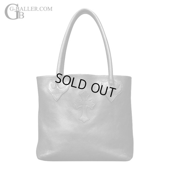 画像3: 【現行 / 美品】CHROME HEARTS クロムハーツ FSトート バッグ クロスパッチ付 ヘビーレザー 黒 | 240930