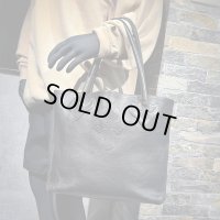 【現行 / 美品】CHROME HEARTS クロムハーツ FSトート バッグ クロスパッチ付 ヘビーレザー 黒 | 240930