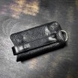 画像3: CHROME HEARTS クロムハーツ レザーキーケース 黒 ヘビーレザー クロスボタン | W3-250819 (3)