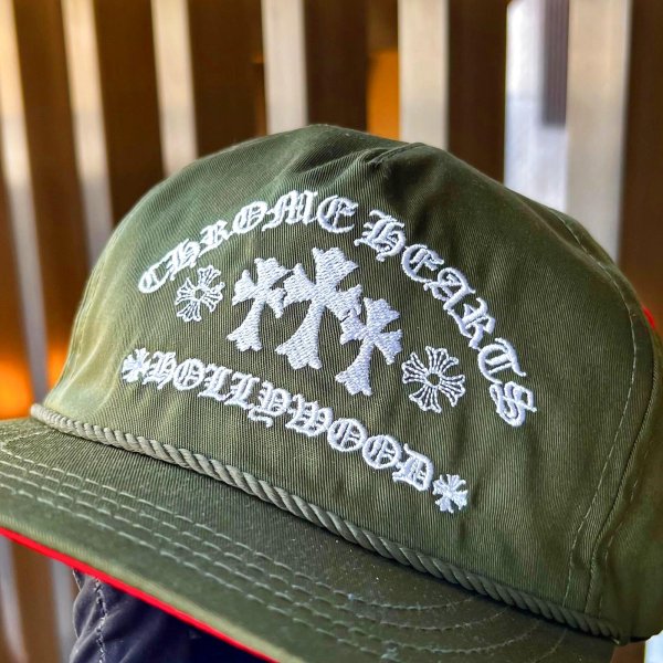 画像2: 【新品 / インボイス原本付 / 国内未入荷 / 激レア】Chrome Hearts King Taco Cemetery Cross Cap Khaki クロムハーツ キングタコ セメタリークロス キャップ カーキ