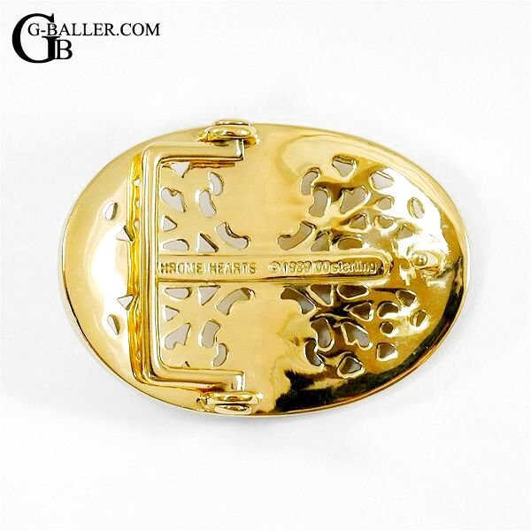 画像6: クロムハーツ クラシック オーバル クロス バックル スモール 22K ゴールド PVDコーティング