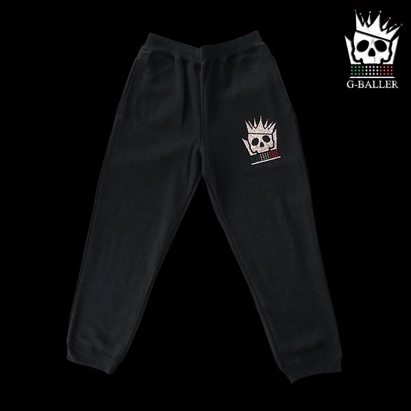 画像3: スワロ　セットアップ　クラウンスカル ブラック　メンズ　スワロフスキー　ジーボーラー